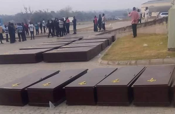 1st Photos From The Mass Burial For The 75 Victims Of Herdsmen Attack In Benue