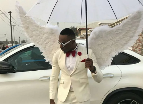 Pretty Mike, Attends A Wedding, Dressed in an Angelic Costume [Photos]