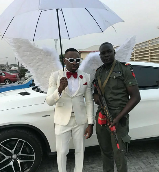 Pretty Mike, Attends A Wedding, Dressed in an Angelic Costume [Photos]