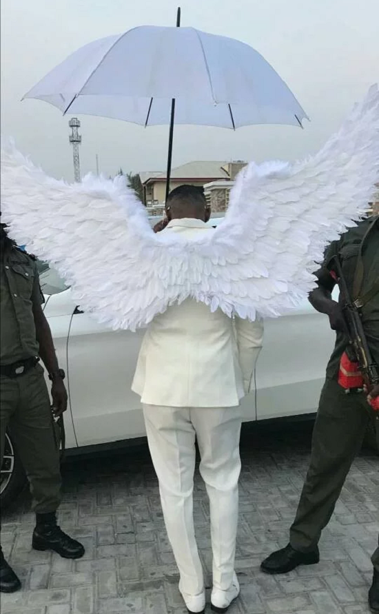Pretty Mike, Attends A Wedding, Dressed in an Angelic Costume [Photos]