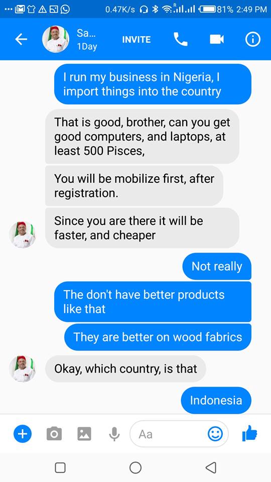 See How Scammers Are Using Profiles Of Senators To Dupe People On Facebook [Photos]