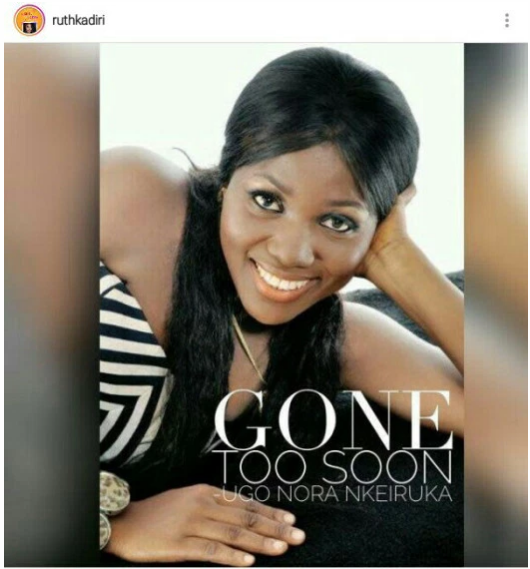TEARS!!!Nollywood Actress Nkiruka Nora Ugo Is Dead