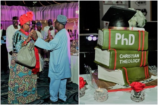 Check Out Ex-President Olusegun Obasanjo’s Ph.D Cake [Photos]