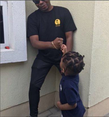 Indigenous Rapper, Olamide, Shows Off Son’s New Look [Photos]