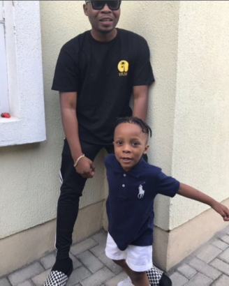 Indigenous Rapper, Olamide, Shows Off Son’s New Look [Photos]
