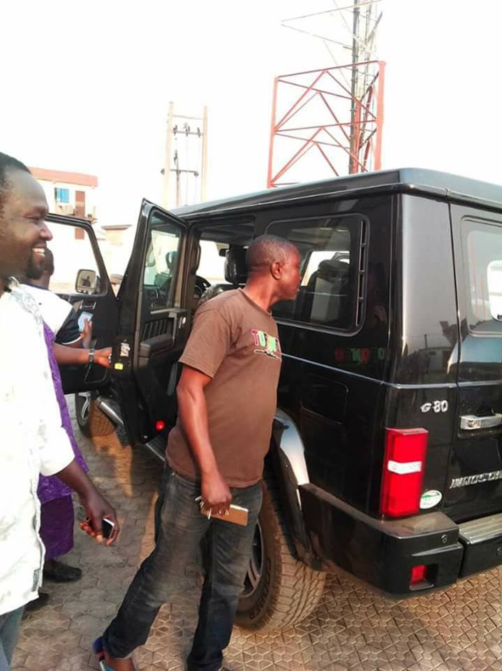 To Mark His 2nd Anniversary, Oluwo Of Iwo, Acquires Brand New Innoson G-Wagon [Photos]