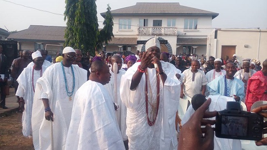 ‘God Is The Almighty King Of Kings’-Ooni Of Ife Says As He Joins Christians Prayers [Photos]