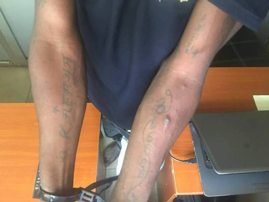 Thief, Tattoos The Name Of All Girls He Has Slept With On His Body