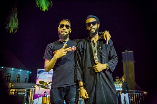 Singer Phyno Spotted with His Lookalike at Rochas Okorocha’s Country Home In Imo [Photos]