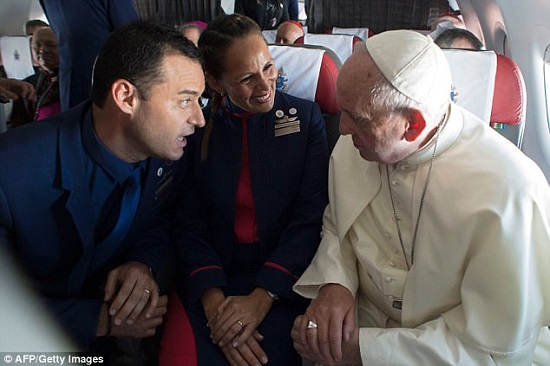 Pope Performs Wedding Ceremony for Couple Aboard A Plane [Photos]