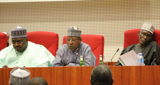 Photos Of Nigerian Senator Sleeping During Senate Hearing On Fuel Scarcity Emerged [Photos]