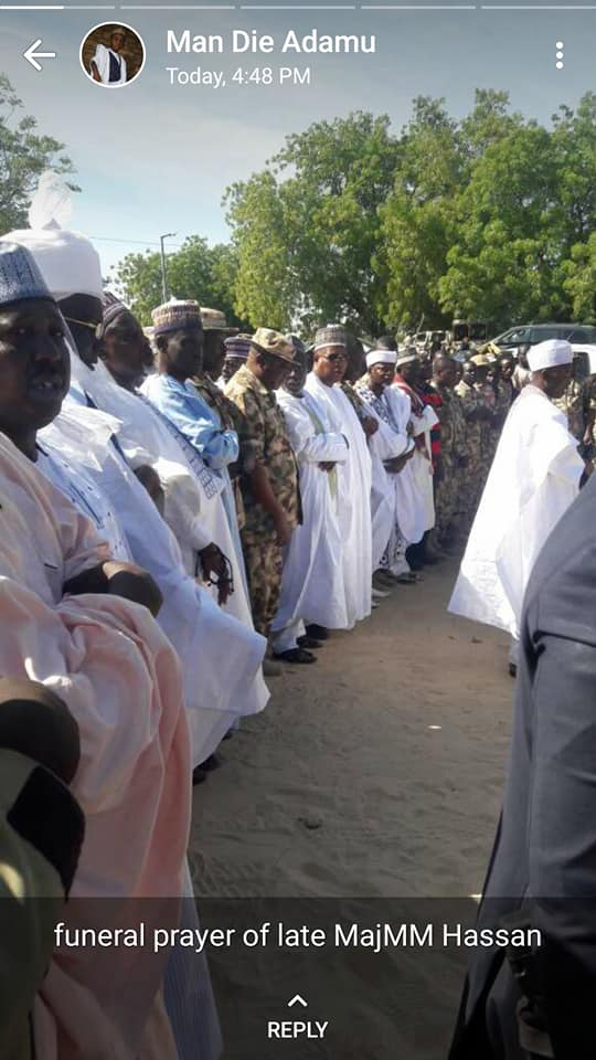 Brave Nigerian Soldier Major ‘MM Hassan’, Who Was Killed by His Own Grenade Laid To Rest [Photos]