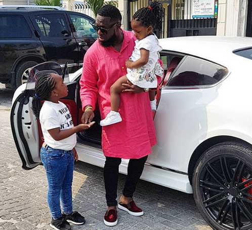 'Best Baby Daddy Ever' - Timaya Says As He Shares Cute Photo With His Daughters