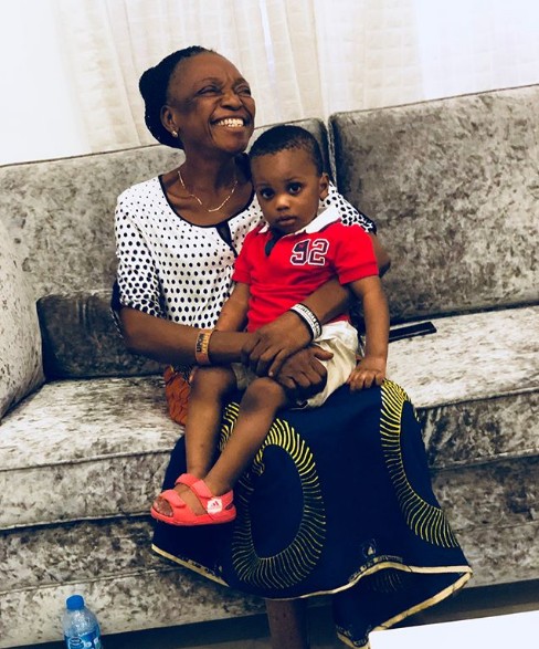 Ubi Franklin Shares Photos Of His Mum With His Kids