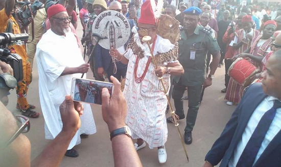 Anambra State Governor, Willie Obiano, Bags A Chieftaincy Title In Aguleri [Photos]