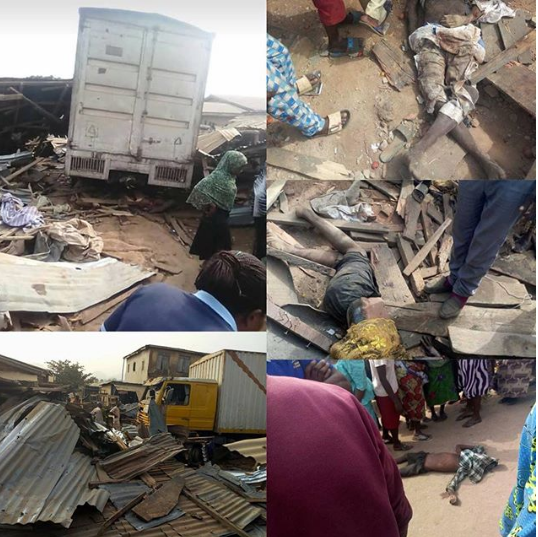 Tears!!!Woman, Grandchildren, Others Crushed To Death In Ondo Market Accident [Photos]
