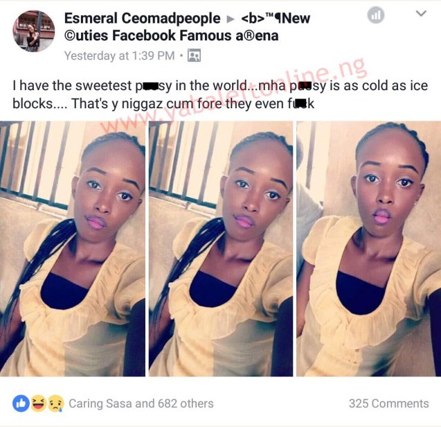 “I ‘ve The Sweetest P**sy In The World, It Is As Cold As Ice” – 22Yr Old Nig Says [Photos]