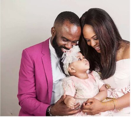 Sweet Couple, Banky W and Adesua Attend Noble Igwe and Daughter’s Birthday Party [Photos]