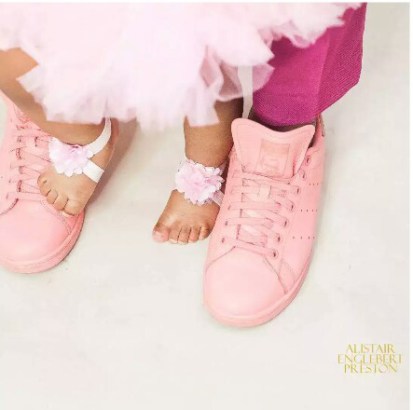 Sweet Couple, Banky W and Adesua Attend Noble Igwe and Daughter’s Birthday Party [Photos]