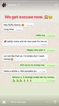 Don Jazzy Also Claims a Mysterious Snake Ate His Money Today Don Jazzy Also Claims a Mysterious Snake Ate His Money Today
