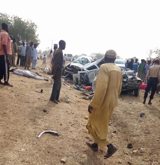 Photos from The Fatal Accident That Occurred Along Goombi Hong Road in Adamawa