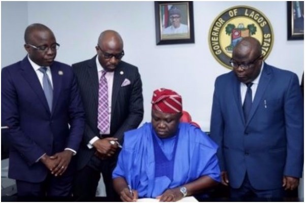 Governor Ambode signs N1.046trn budget into law