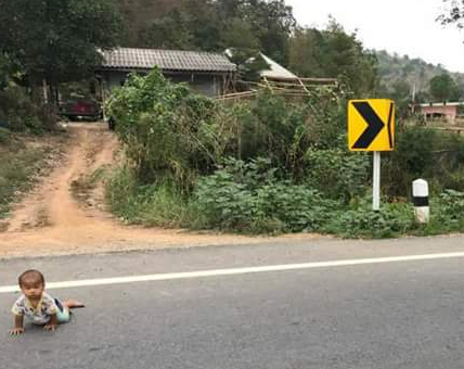 Oh My! Baby Crawls Out Of The House To The Highway While His Parents Were Deep Asleep [Photos]