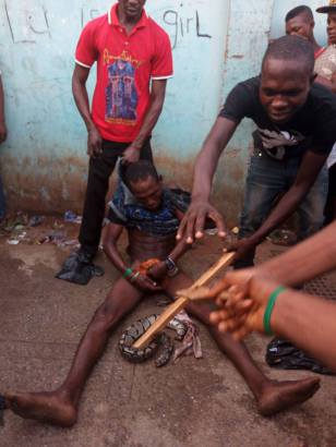 Thief Who Makes His Snake Swallow His Stolen Stuffs, Arrested in Benin