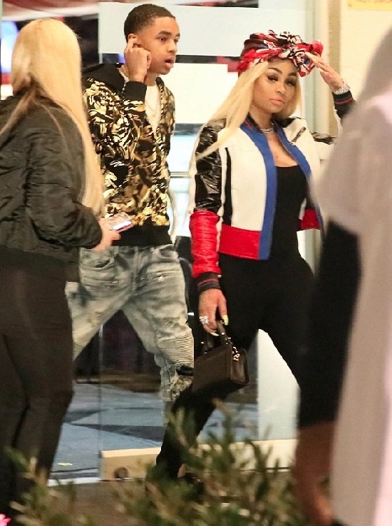 Amid Her $3x Tape Drama, Blac Chyna Steps Out with 18-Year Old- Singer YBN Almighty Jay [Photos]