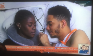 #BBNaija 2018: K.Brule shocks viewers, promises to marry Khloe as they almost kissed last night