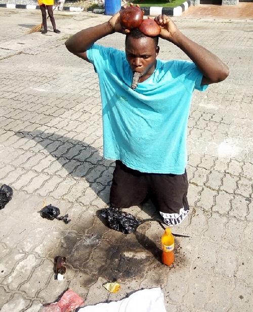 Servant Found with Various types of Charms 3 Days After Resuming Work in Lagos [Photos]