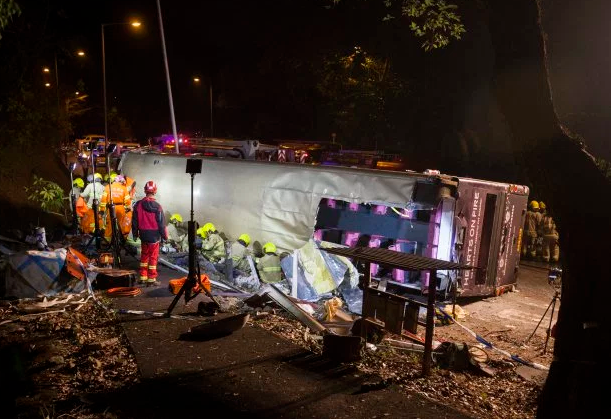 18 Dead and Many Injured After High-Speed Double-Decker Bus Crash in Hong Kong