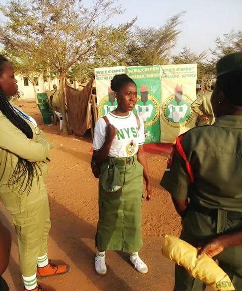 'Deeper Life' Corps member spotted wearing skirt at Wamakko orientation camp, Sokoto [Photos]