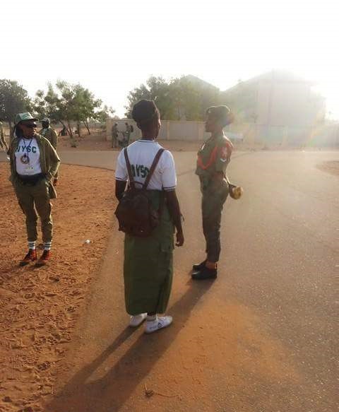 'Deeper Life' Corps member spotted wearing skirt at Wamakko orientation camp, Sokoto [Photos]