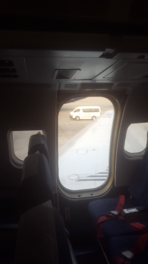 “It Is Like Travelling In A Molue”! Dana Air Passengers Talk About Their Experience As Plane Door Falls Off