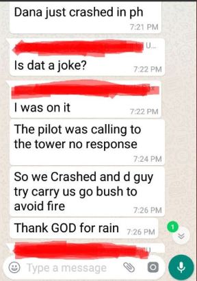 Major Tragedy averted as a Dana aircraft skids off the runway in Rivers [Photos]
