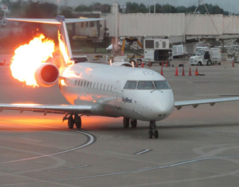 Delta Airline flight from Lagos to Atlanta catches fire [photos]