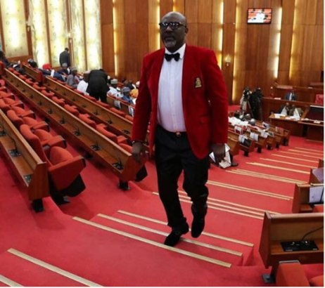 Kogi Best Senator, Dino Melaye Spotted In Red And White On Valentine’s Day