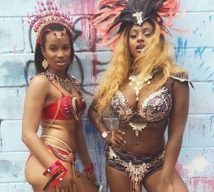 Mouth Dropping Photos of DJ Cuppy in Revealing Bikini At Trinidad & Tobago Carnival