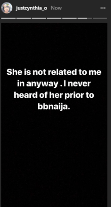 #BBNaija: Ebuka’s Wife, Cynthia Debunks Rumour of Cee-C Being Her Sister