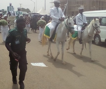 LIVE Photo News: Dr. Alex Ekwueme’s Corps Arrives Anambra State His Home State [Photos]
