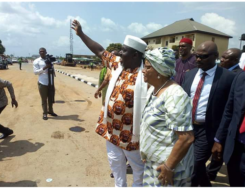 Unknown Residents Destroys Ellen Sirleaf Johnson Signpost Recently Erected In Owerri [Photos]