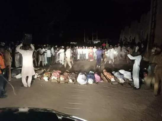 Heart Melting Photos from The Burial of 22 Students Who Died in Kano During Excursion [Photos]