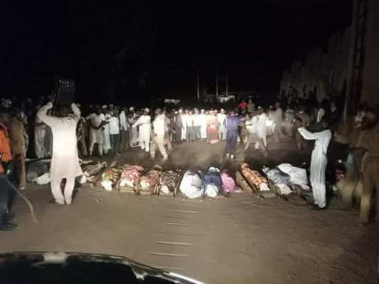 Heart Melting Photos from The Burial of 22 Students Who Died in Kano During Excursion [Photos]