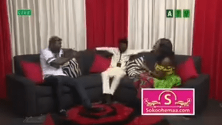 Ghanaian Boxer, Ayittey Powers Beats Up Comedian Baba Spirit On Live TV Just For Joking With His Hairstyle