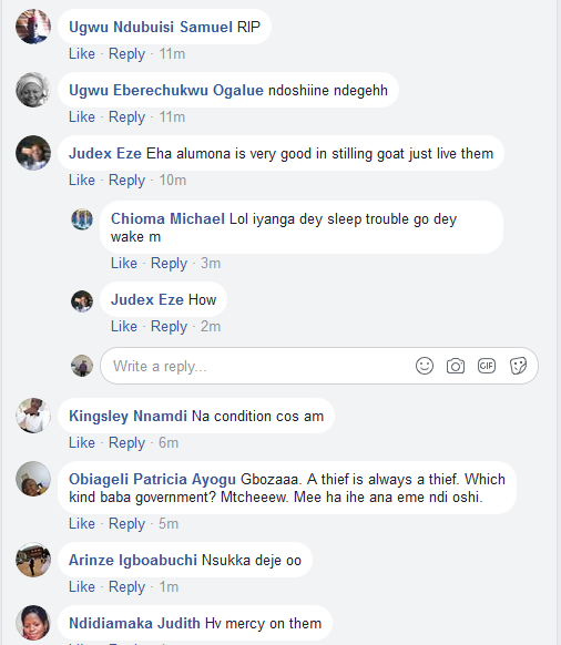 2 Youths Caught Stealing Goats in Nsukka, See What Was Done to Them [Photos]