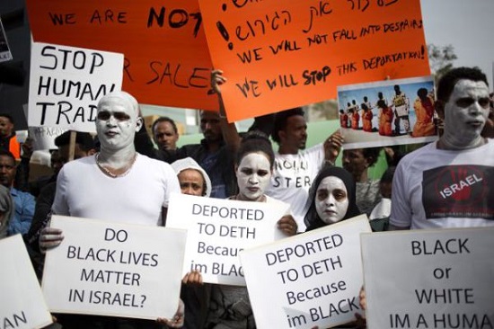To Avoid Deportation, Africans in Israel Paints Their Faces White 