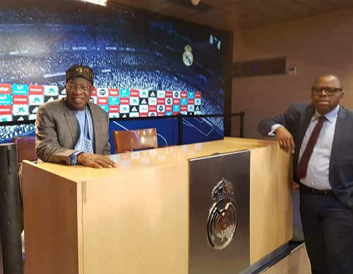 You Need To See What Lai Mohammed Wore During His Visit To Real Madrid Stadium [Photos]