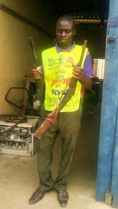 Lord’s Chosen Pastor Forcefully Collects 2 Guns from Armed Robbers [Photos]