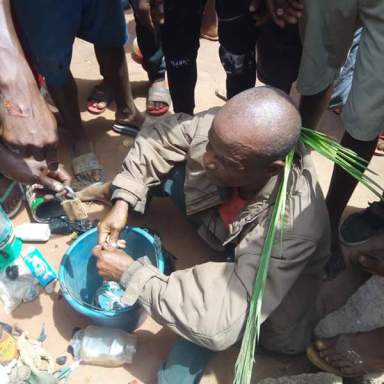 Man Nabbed While Planting Charms in Brother’s Compound [Photos]